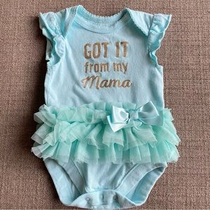 Baby Girl Tutu Onesie 0-3 Months
